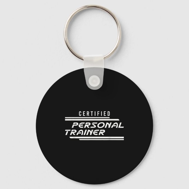 Certified Personal Trainer Fitness Instructor Gym  Key Ring (Front)