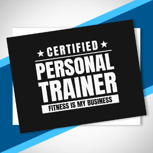 Certified Personal Trainer Gym Quote Fitness Coach Postcard