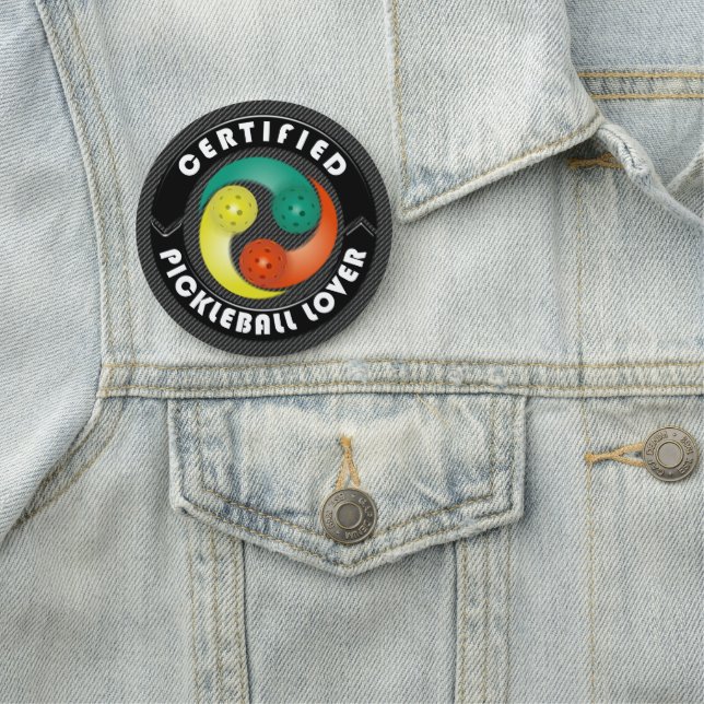Certified Pickleball Lover 1 Options Name Tag (In Situ)