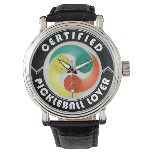 Certified Pickleball Lover 1A Watch Options (Front)
