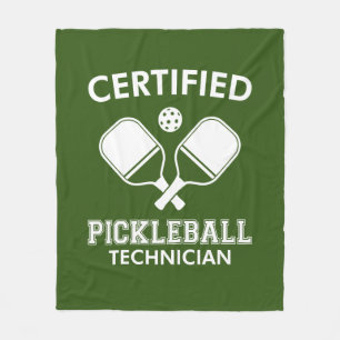 Certified Pickleball Technician Fleece Blanket