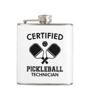 Certified Pickleball Technician Hip Flask
