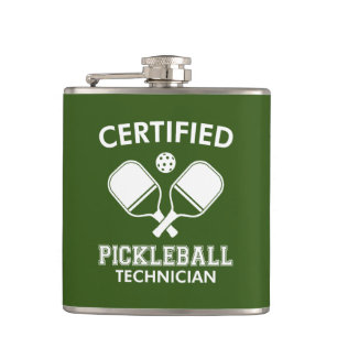 Certified Pickleball Technician Hip Flask