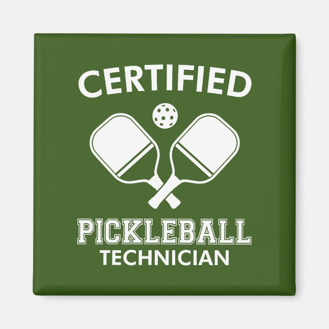 Certified Pickleball Technician Magnet (Front)