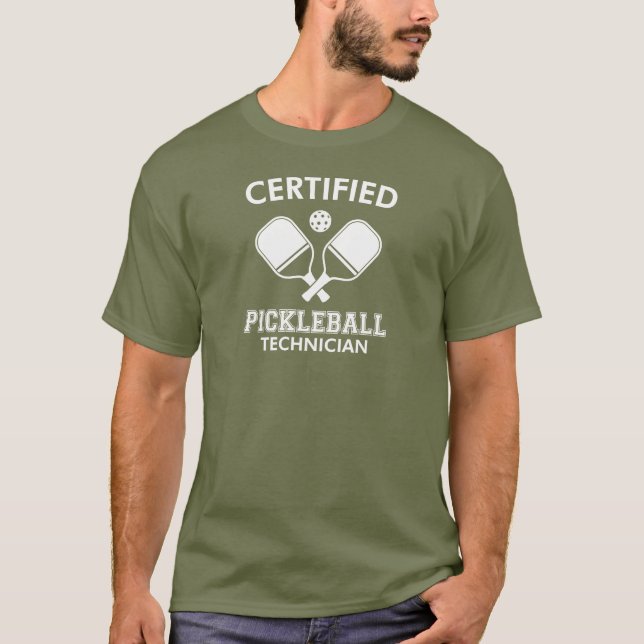 Certified Pickleball Technician T-Shirt (Front)