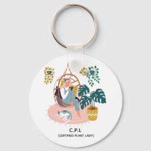 Certified Plant Lady Key Ring
