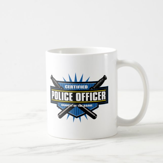 Certified Police Officer Coffee Mug (Right)