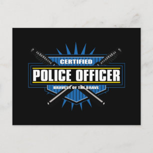 Certified Police Officer Postcard