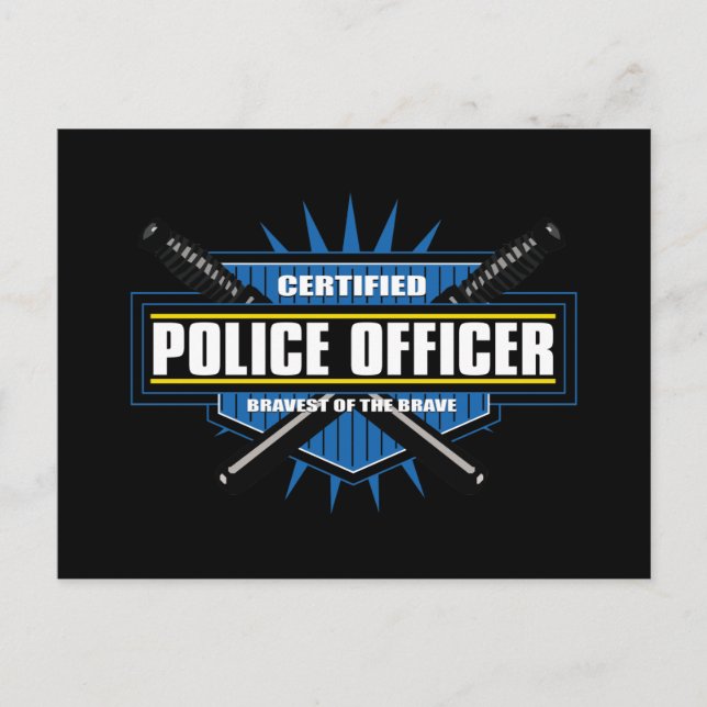 Certified Police Officer Postcard (Front)
