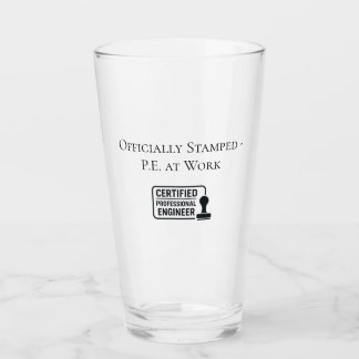 Certified Professional Engineer Congratulatory Glass