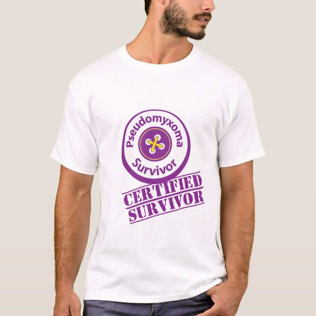 Certified Pseudomyxoma Survivor T-Shirt (Front)