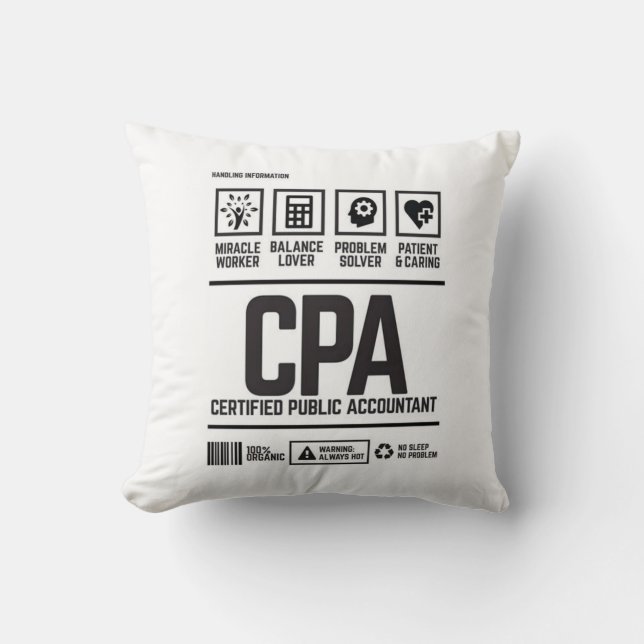 certified public accountant-CPA Cushion (Front)