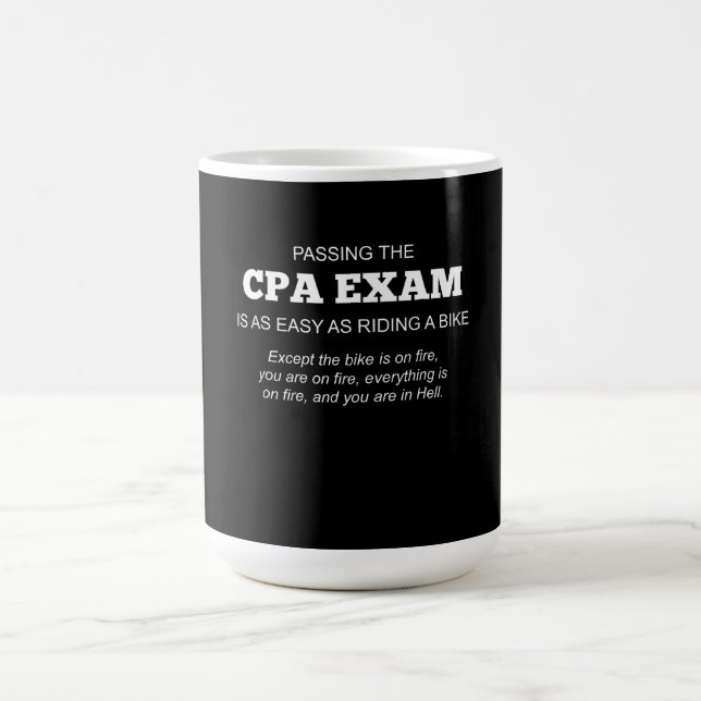Certified Public Accountant CPA Exam Gift Coffee Mug (Center)