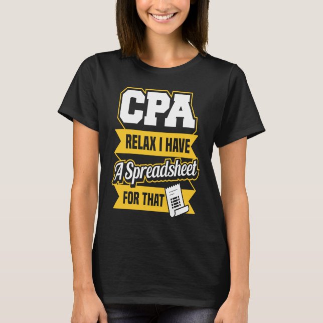 Certified Public Accountant T-Shirt (Front)