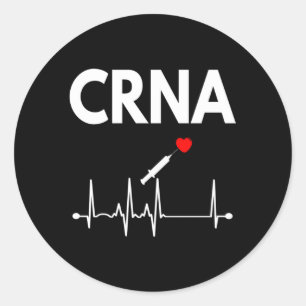 Certified Registered Nurse Anaesthetist Crna Classic Round Sticker