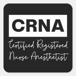 Certified Registered Nurse Anaesthetist CRNA Square Sticker