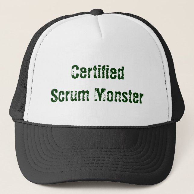 Certified Scrum Monster Trucker Hat (Front)