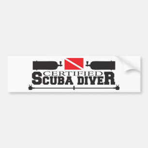 Certified Scuba Diver Bumper Sticker