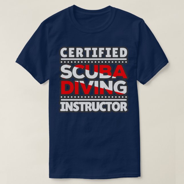 Certified Scuba Diving Instructor T-Shirt (Design Front)