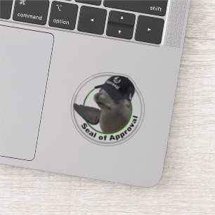 Certified Seal of Approval Deadpan Vinyl Sticker