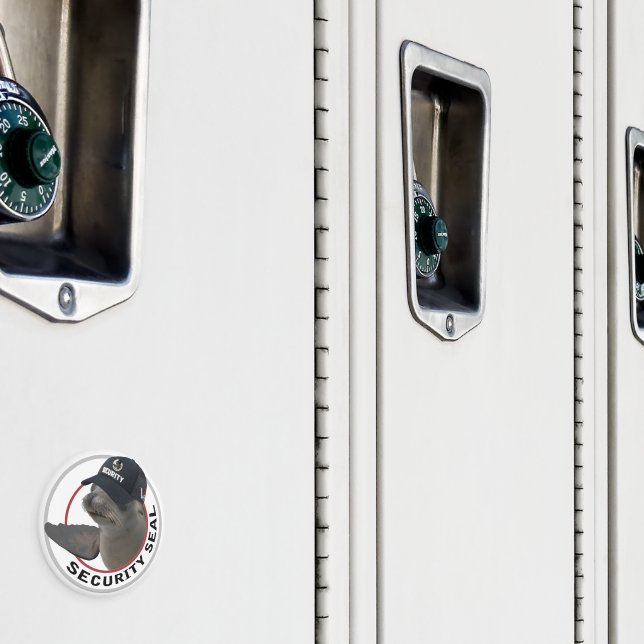 Certified Security Seal | Deadpan Seal Magnet (In Situ (Locker))
