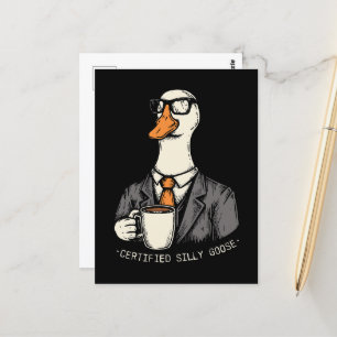 Certified silly goose postcard