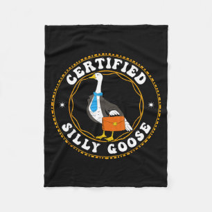 Certified Silly Goose Shirt Child Funny Silly Goos Fleece Blanket