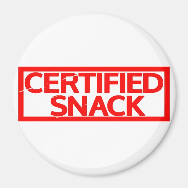 Certified Snack Stamp Magnet (Front)