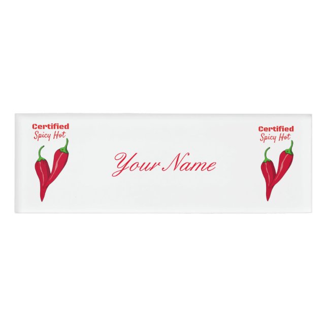 Certified Spicy Hot Thunder_Cove Name Tag (Front)