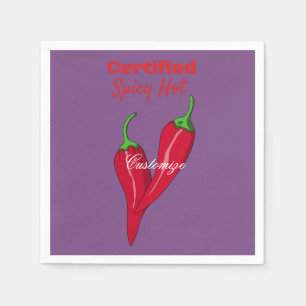 Certified Spicy Hot Thunder_Cove Napkin