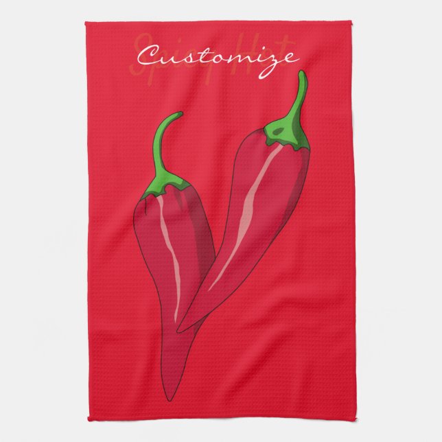 Certified Spicy Hot Thunder_Cove Tea Towel (Vertical)