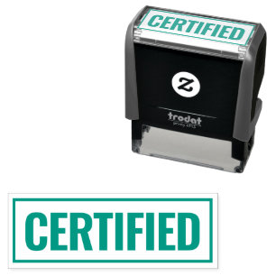 Certified standard guarantee professional office self-inking stamp