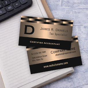 Certified Tax Preparer Professional Accountant Business Card