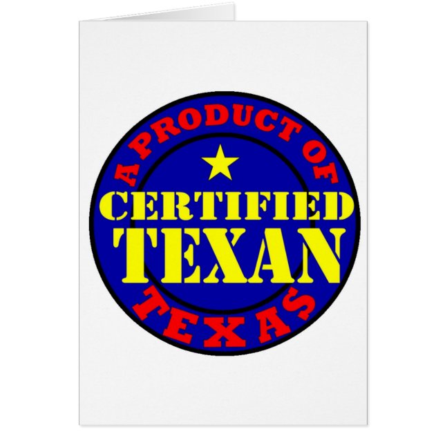 CERTIFIED TEXAN (Front)