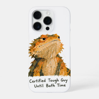 Certified Tough Guy Bearded Dragon Art iPhone 16 Pro Case