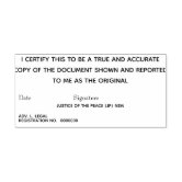 Solicitor certify pages of document true copy self inking stamp