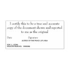 Certified true copy of original Justice of Peace