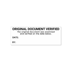 Certified True Copy Original Examined Verified Self-inking Stamp