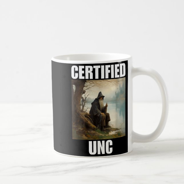 Certified unc status  coffee mug (Right)
