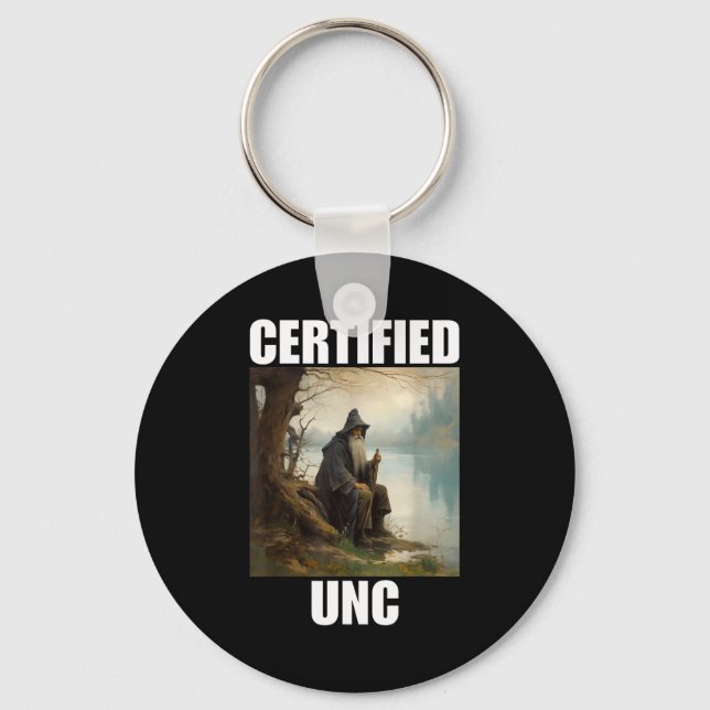 Certified unc status  key ring (Front)