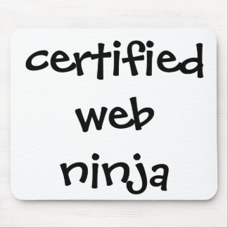 certified web ninja mouse mat