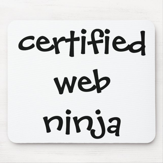 certified web ninja mouse mat (Front)
