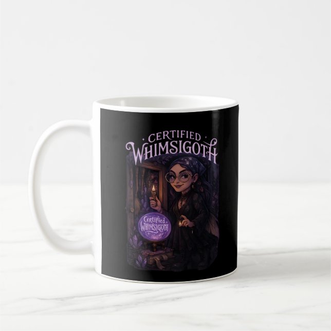 Certified Whimsigoth Witch Broom Closet Classic Coffee Mug (Left)