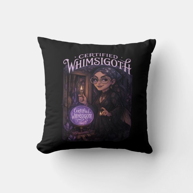 Certified Whimsigoth Witch Broom Closet Classic Cushion (Front)