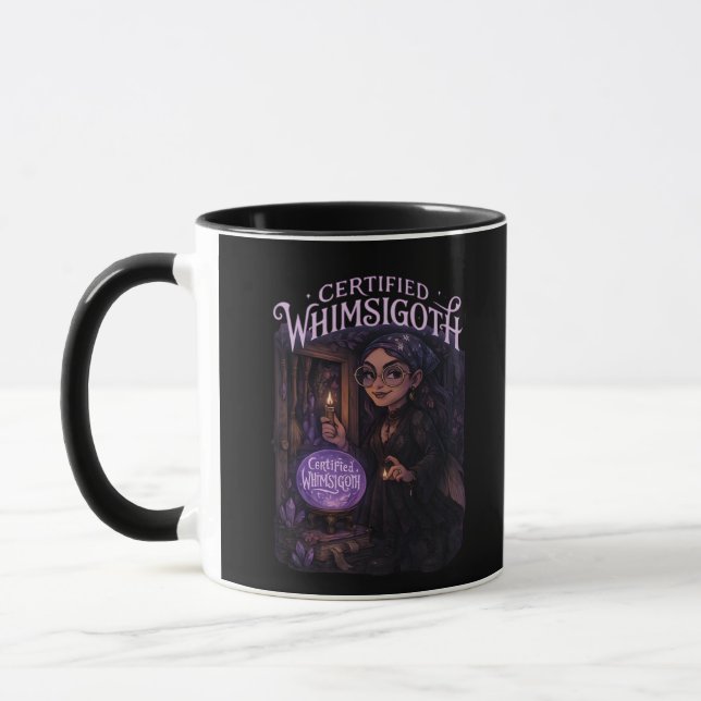 Certified Whimsigoth Witch Broom Closet Classic Mug (Left)