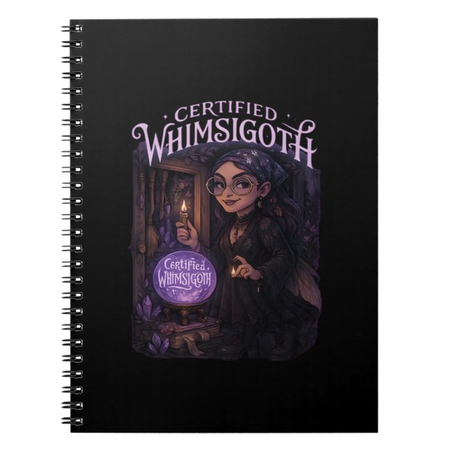 Certified Whimsigoth Witch Broom Closet Classic Notebook (Front)