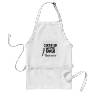 Certified Whisk Taker – Modern Personalised Kitche Standard Apron