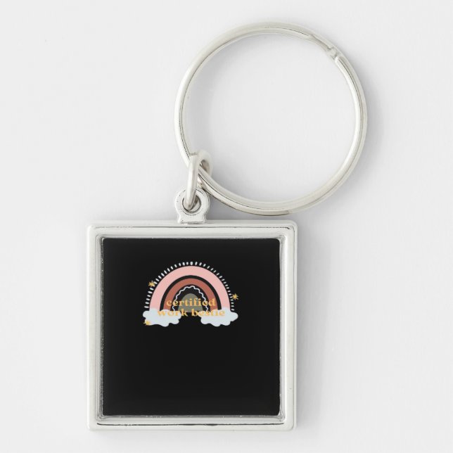 Certified Work Bestie Classic Key Ring (Front)