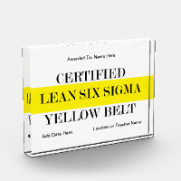 Certified Yellow Belt Acrylic