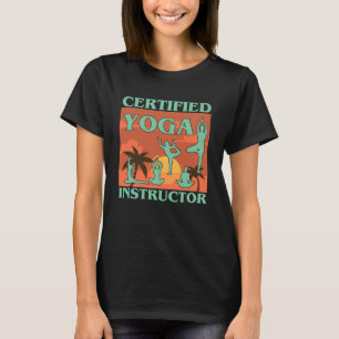 Certified Yoga Instructor  Meditation Retro Namast T-Shirt